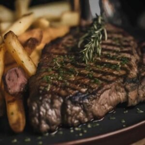 Naco de novilho na brasa