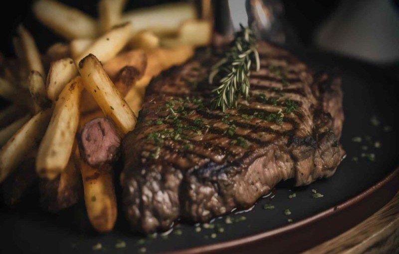 Naco de novilho na brasa